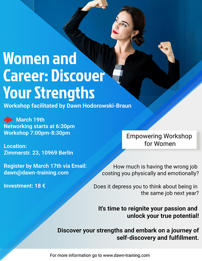 Women and Career: Discover Your Strengths Workshop with Dawn Hodorowski-Braun